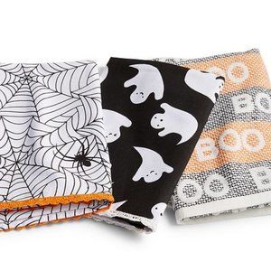 L A S T O N E Halloween Kitchen Towels - Set of 3